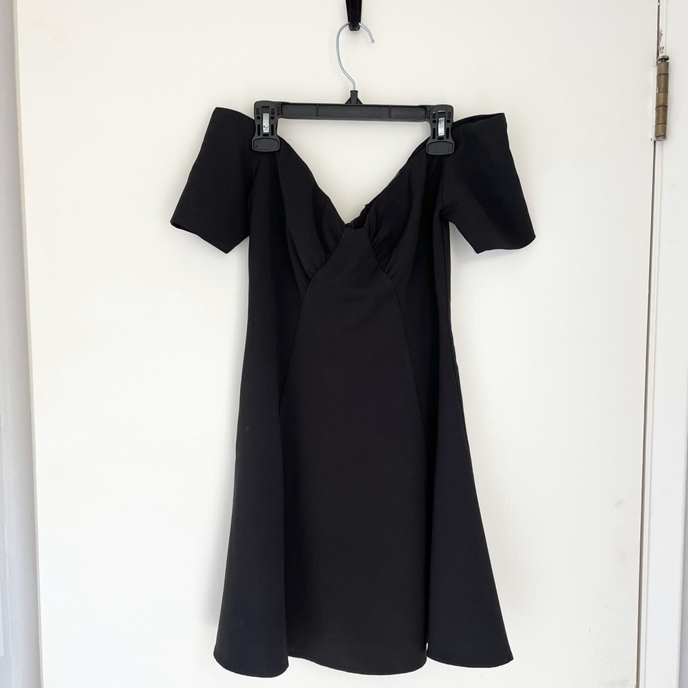 Revolve NBD Off Shoulder Black Mini Dress small